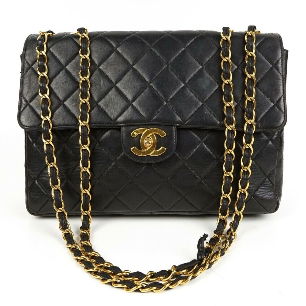 Chanel Jumbo CC Vintage Flap Crossbody Bag